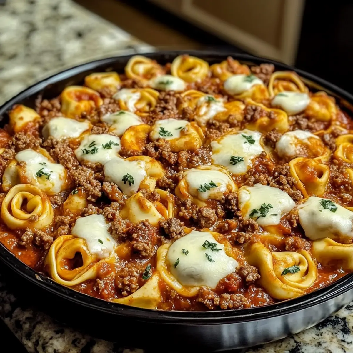 Cheesy Beef Tortellini Bake: Comfort Food in Every Bite