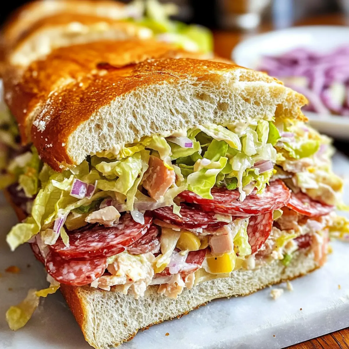 Ultimate Italian Grinder Salad Sandwich for Flavor Lovers