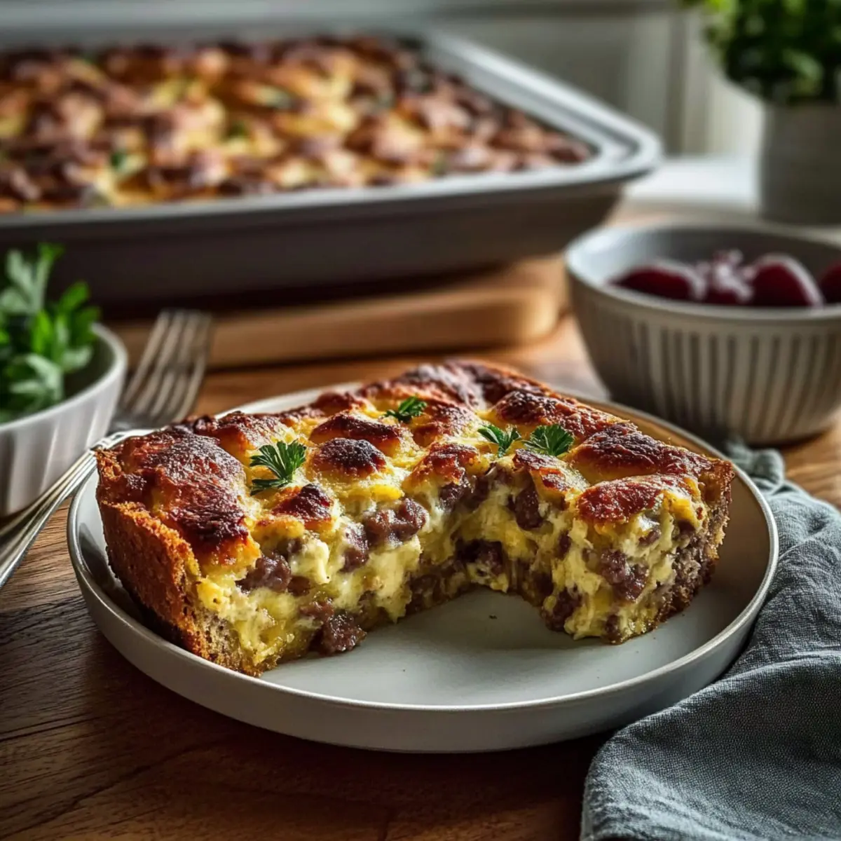 Savory Overnight Breakfast Casserole for Easy Mornings
