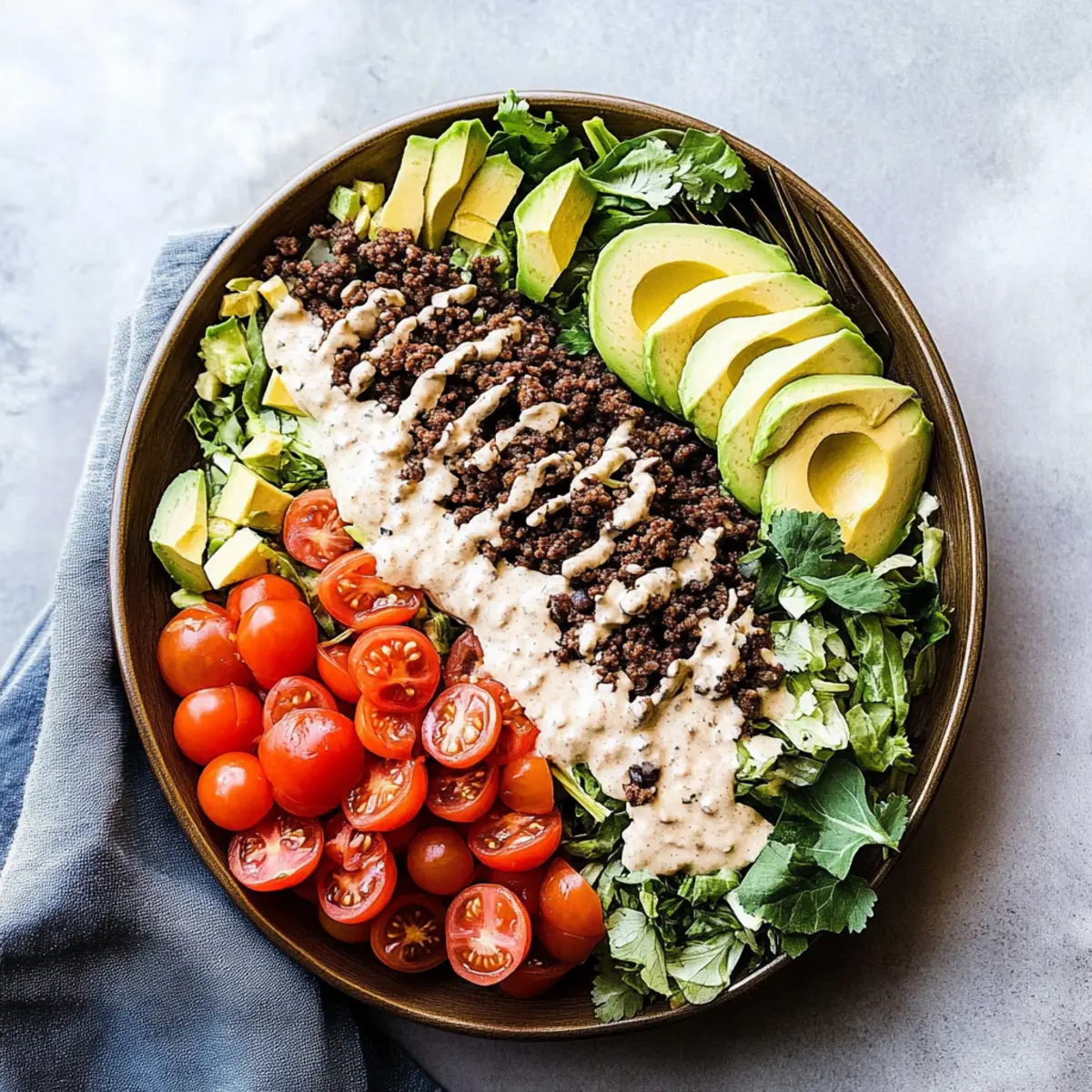 Keto Taco Salad with Ground Beef – A Flavorful Low-Carb Feast