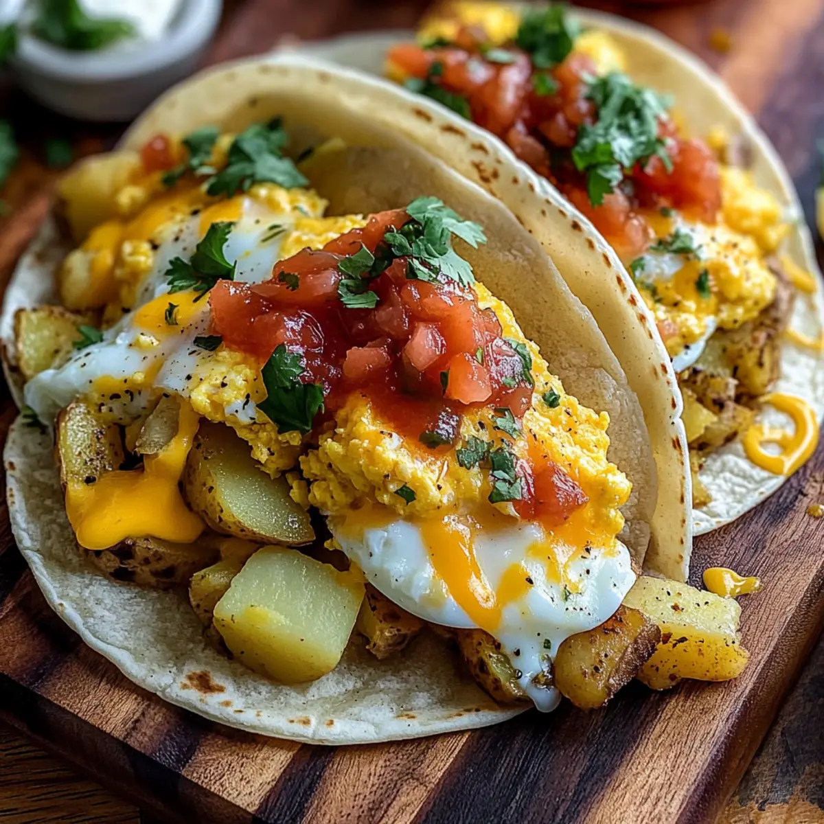 Irresistible Potato, Egg, and Cheese Breakfast Tacos to Savor