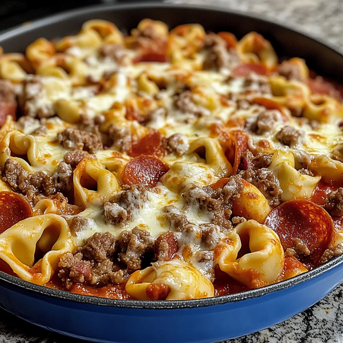 Savory Meat Lovers Pizza Tortellini for Cozy Family Nights
