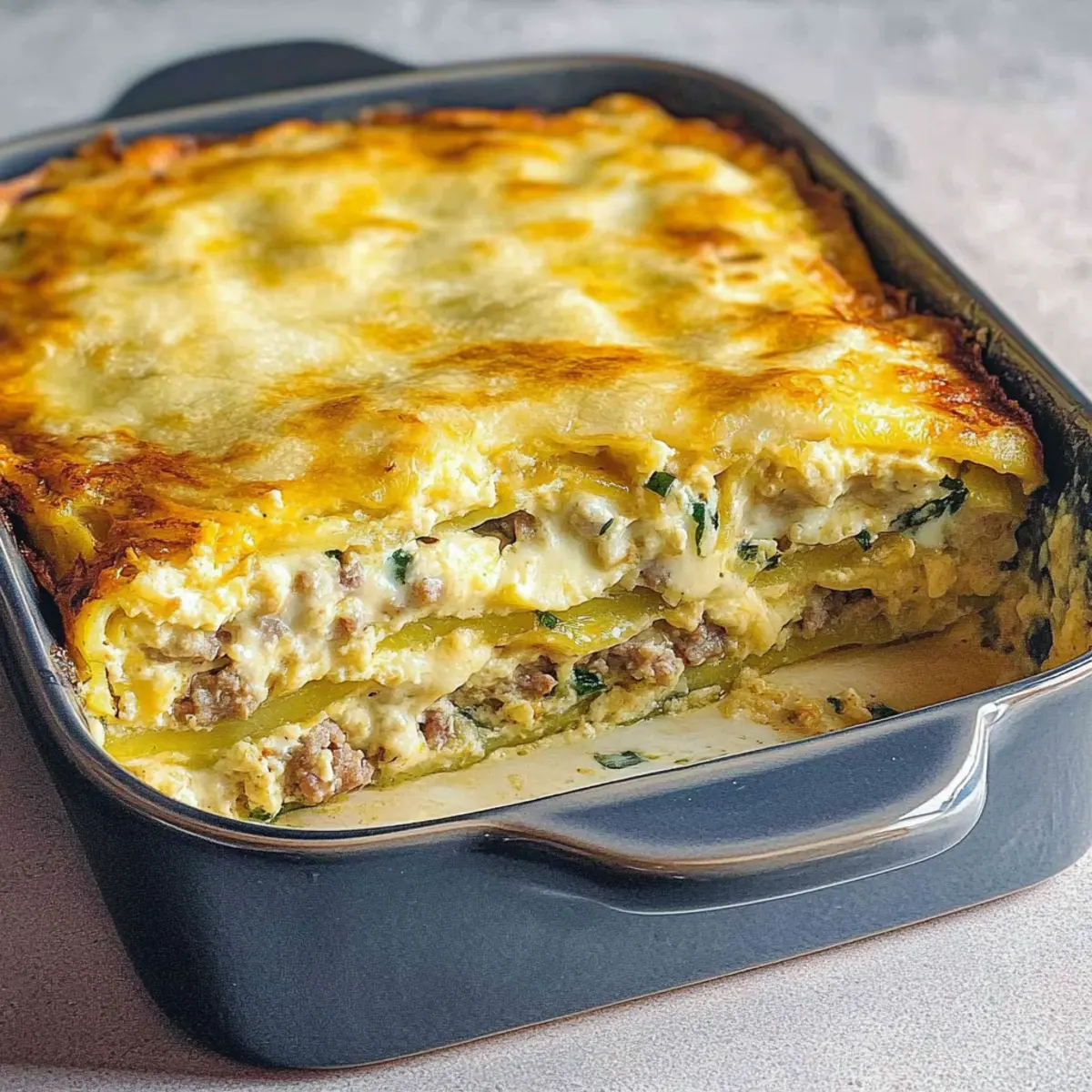 Savory Breakfast Lasagna: A Hearty Morning Delight