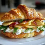 Apple & Goat Cheese Croissant Sandwich