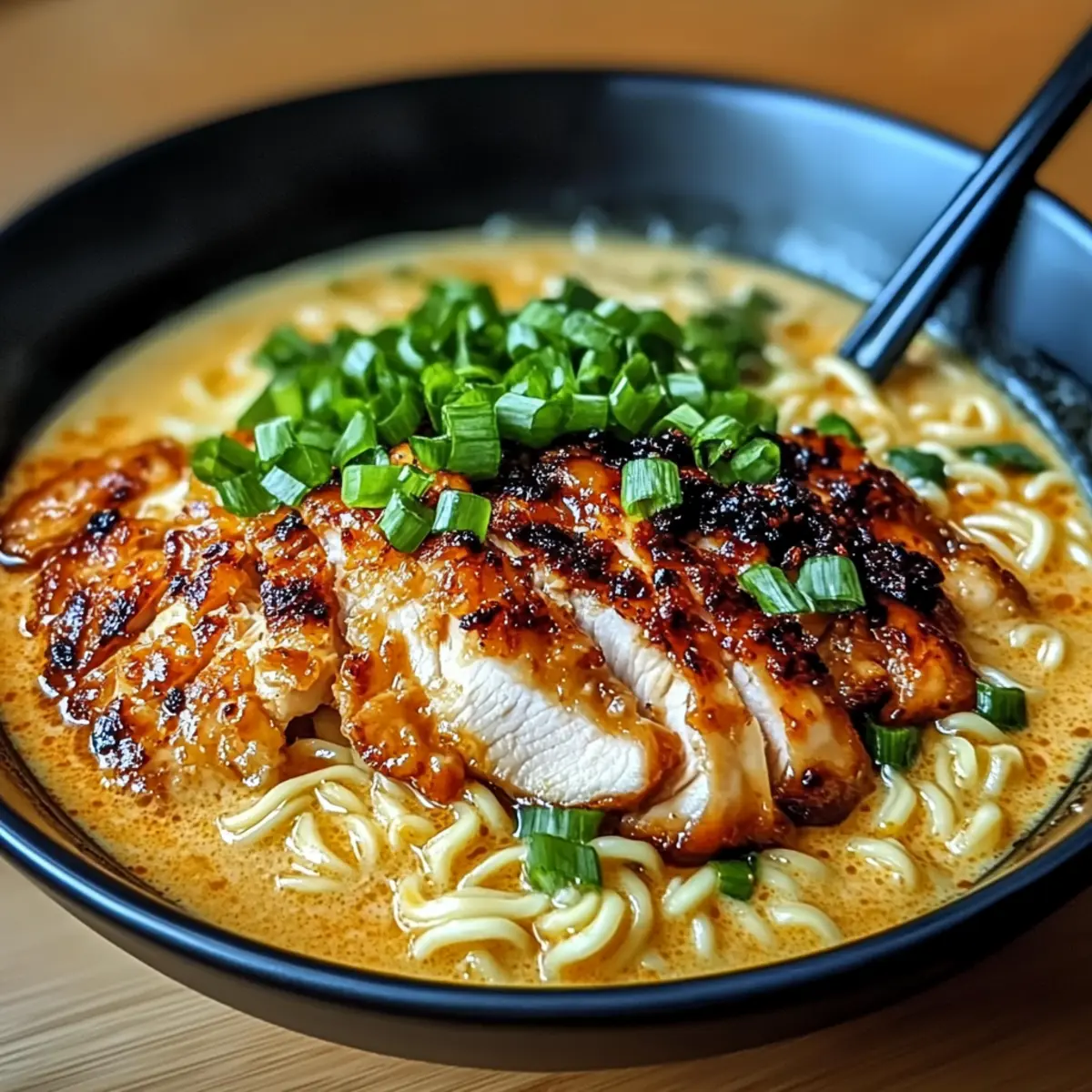 Spice Up Dinner with Fiery Chicken Ramen and Creamy Garlic Sauce