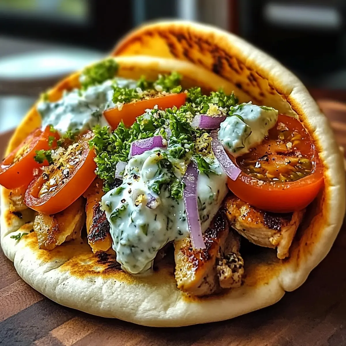 Mediterranean Chicken Gyros