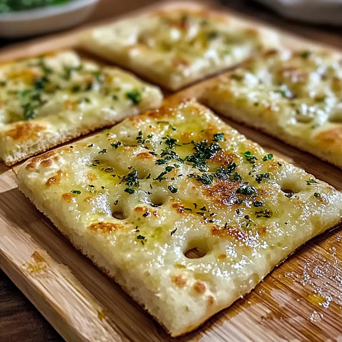 Air Fryer Garlic Flatbread