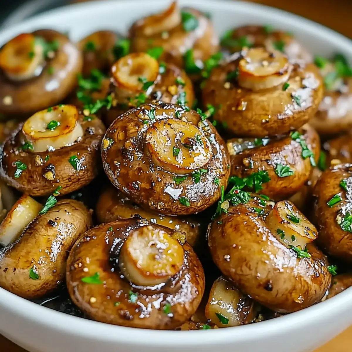 Steakhouse Garlic Butter Mushrooms