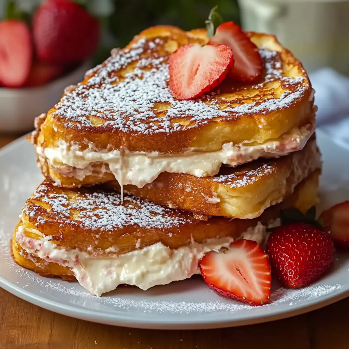 Cream Cheese Stuffed French Toast for a Cozy Brunch Indulgence