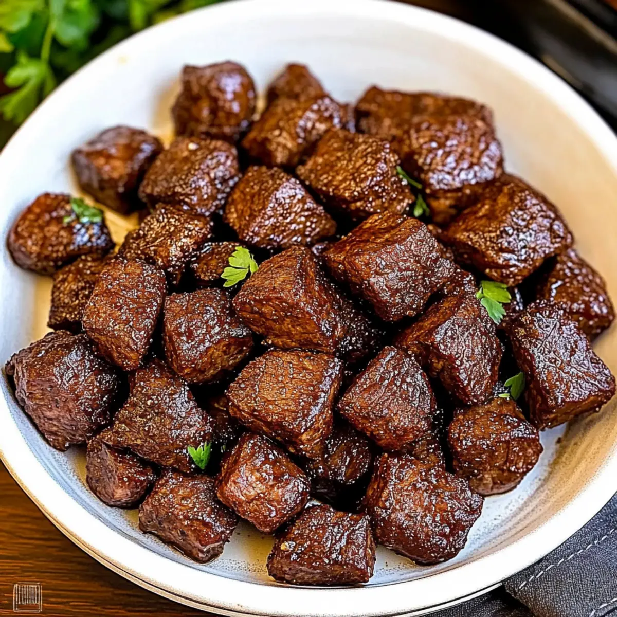 Savory Air Fryer Steak Bites Ready in Under 20 Minutes