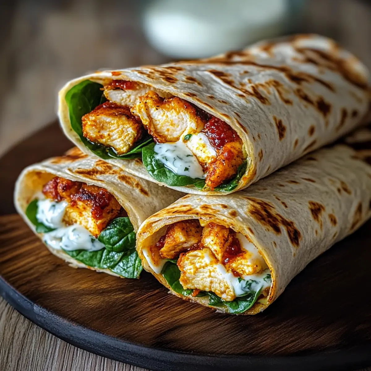 Crispy Air Fryer Chicken & Mozzarella Wraps in Just 20 Minutes