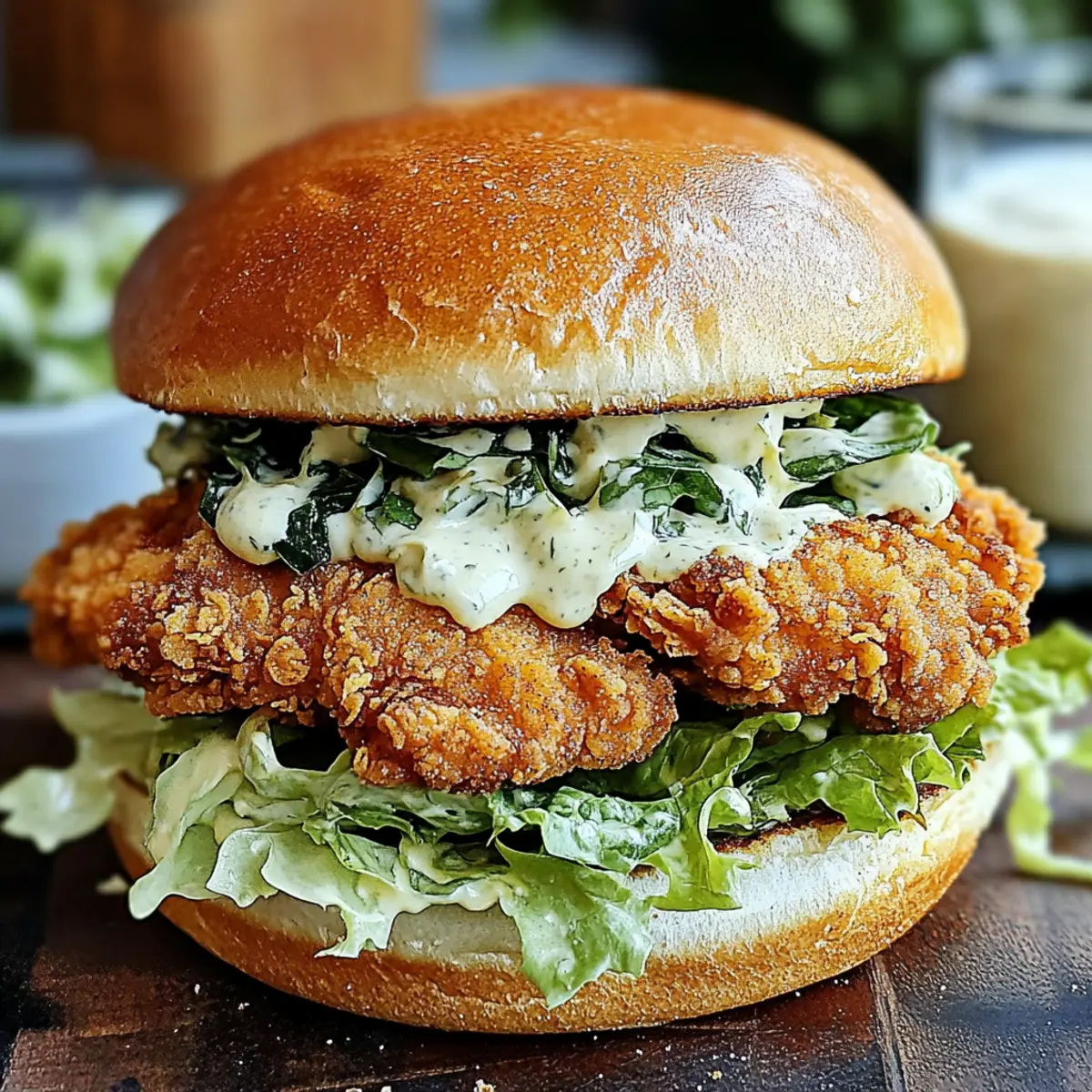 Crispy Chicken Caesar Sandwich That Will Brighten Your Day