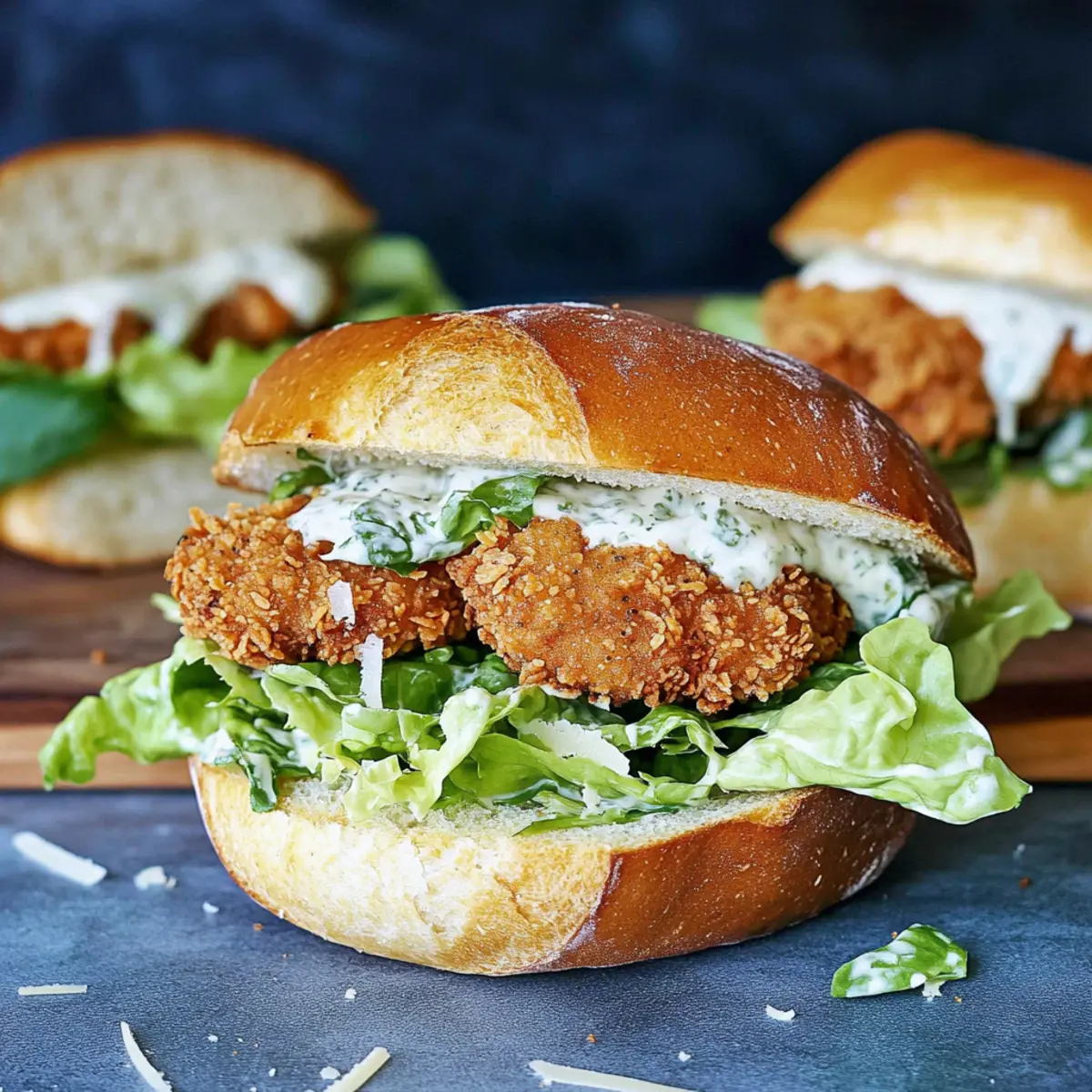 Crispy Chicken Caesar Sandwich: A Flavorful Homemade Delight