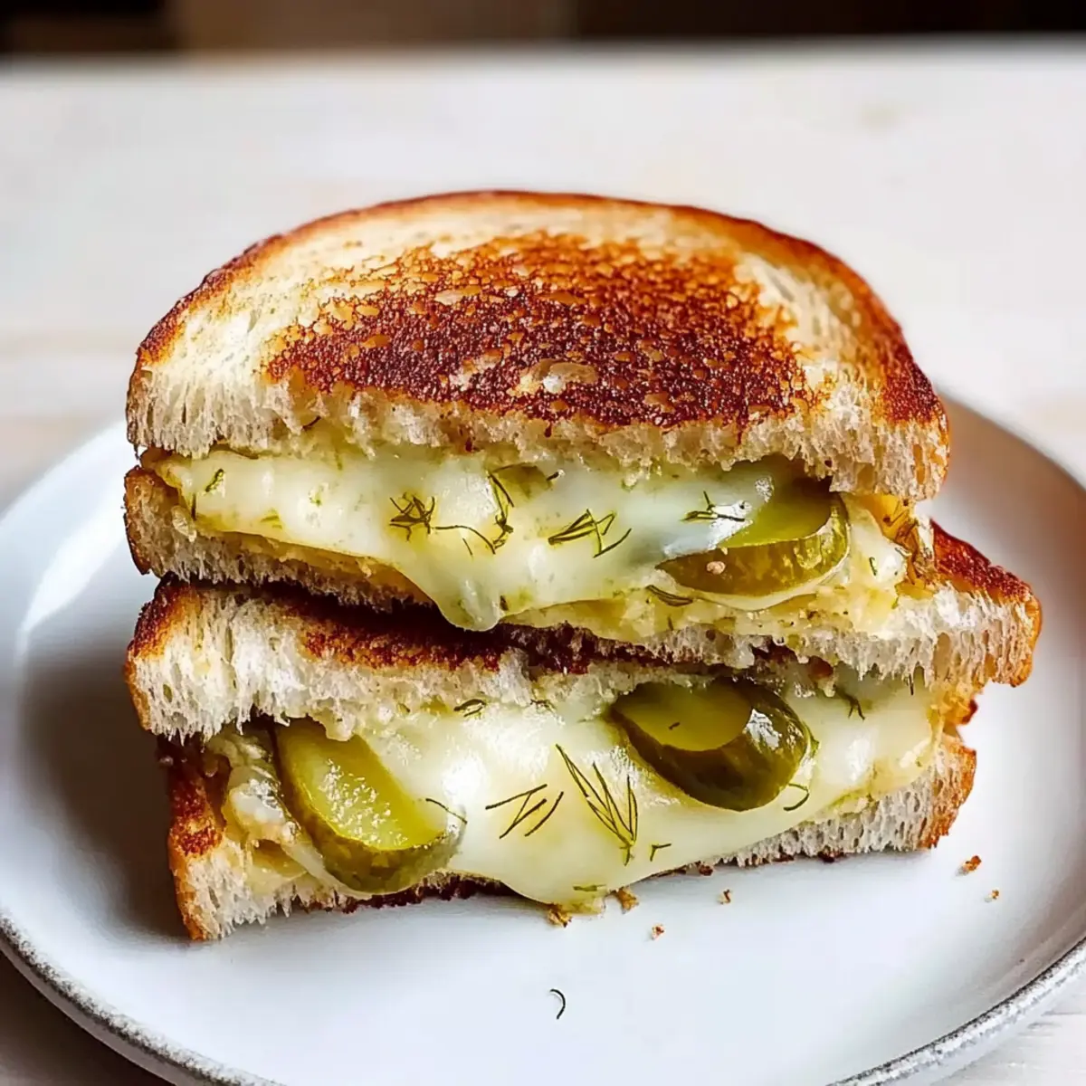 Crispy Dill Pickle Grilled Cheese Sandwich You’ll Crave Daily