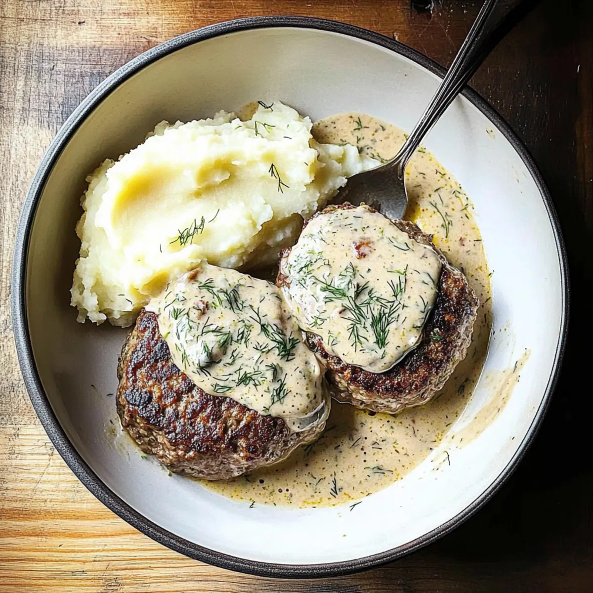 Creamy Dill Hamburger Steaks for Quick Comfort Meals