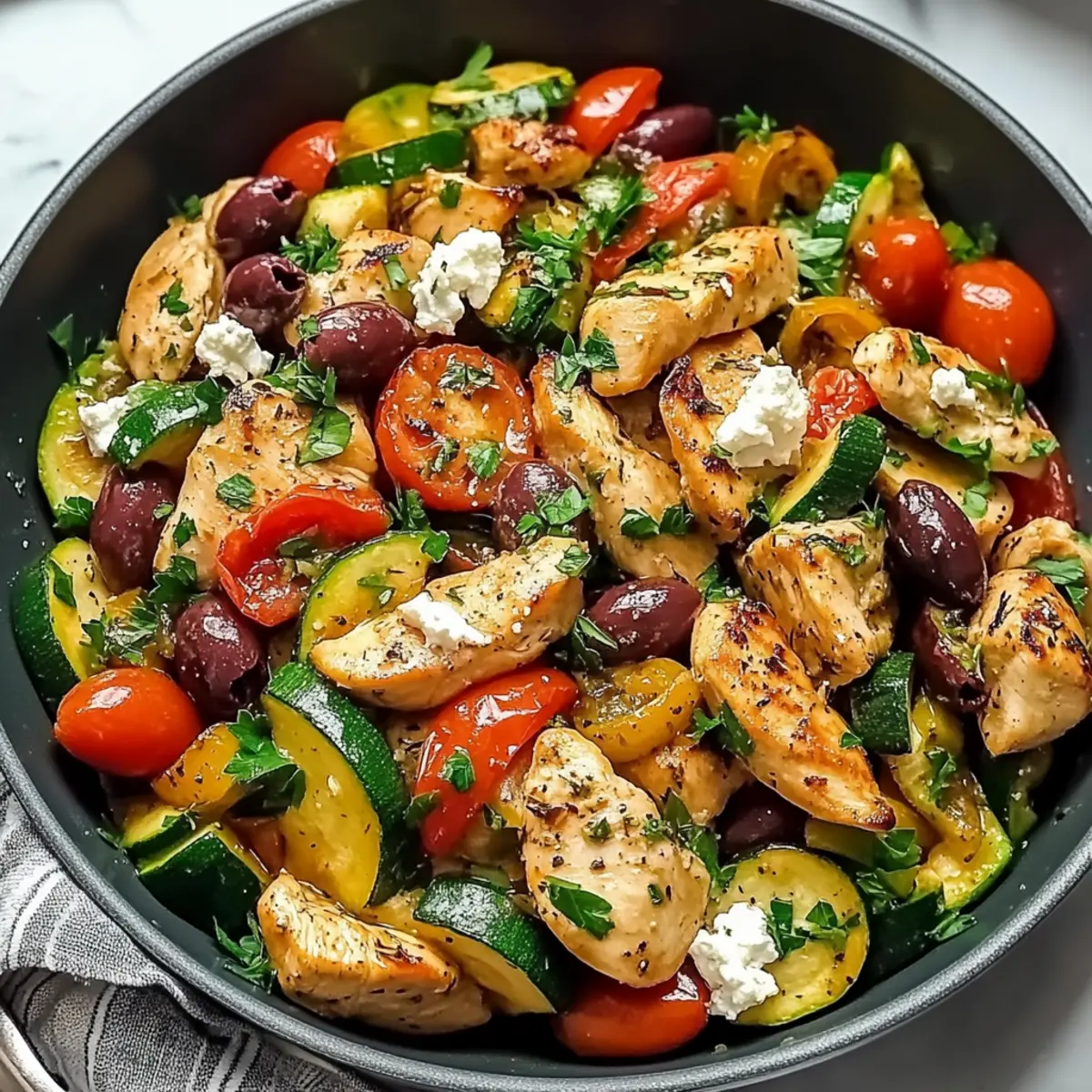 Quick & Healthy Mediterranean Chicken Stir Fry Delight