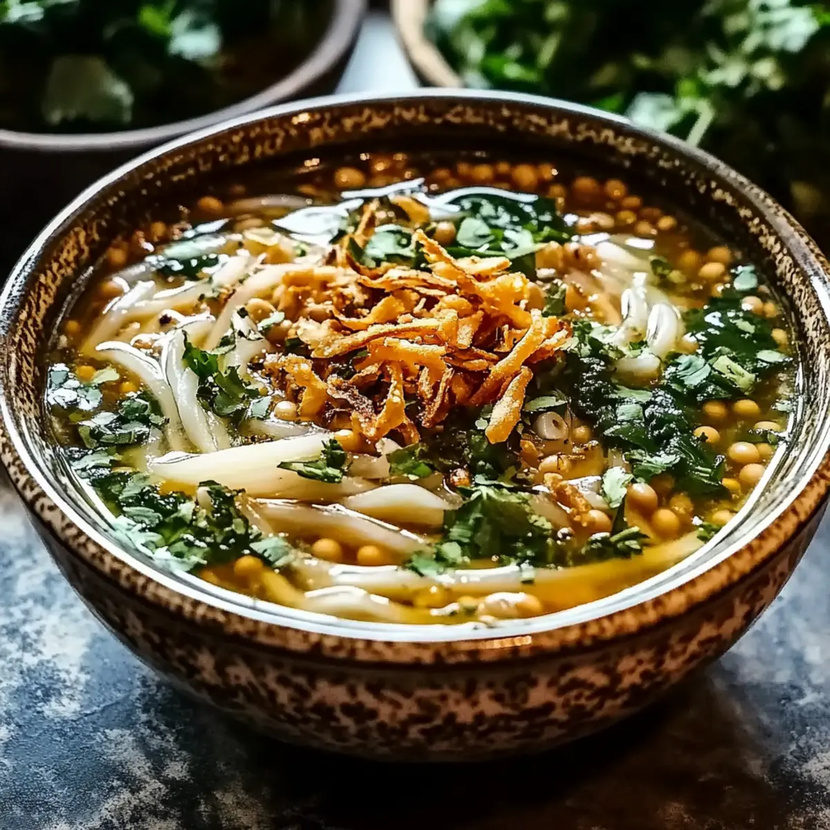 Hearty Vegan Persian Noodle Soup for Cozy Comfort
