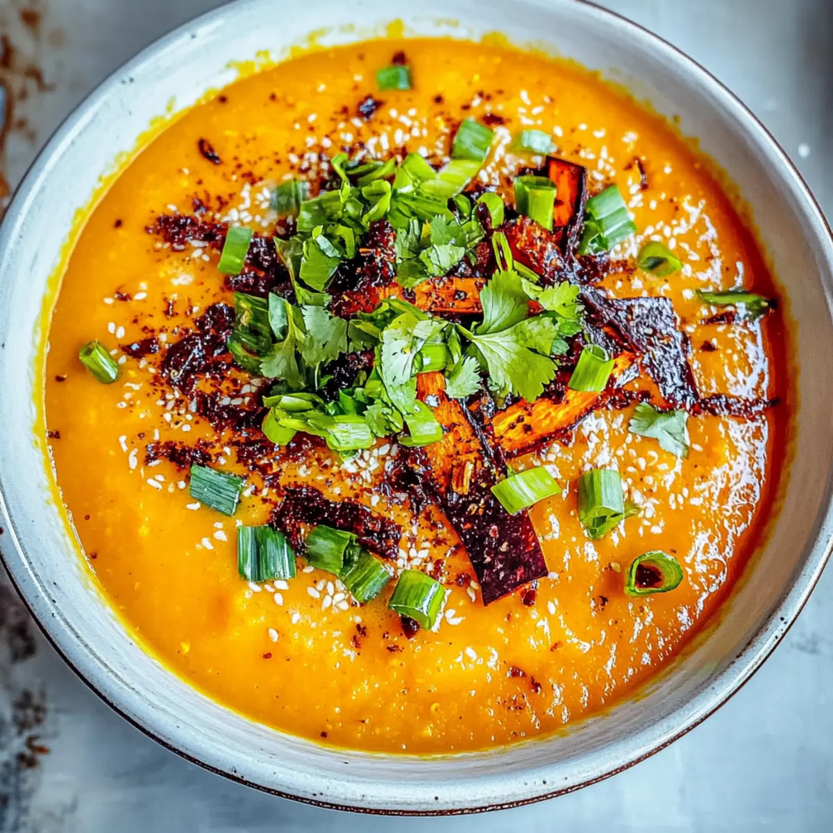 Spicy Miso Carrot Soup for Cozy Vegan Comfort Nights