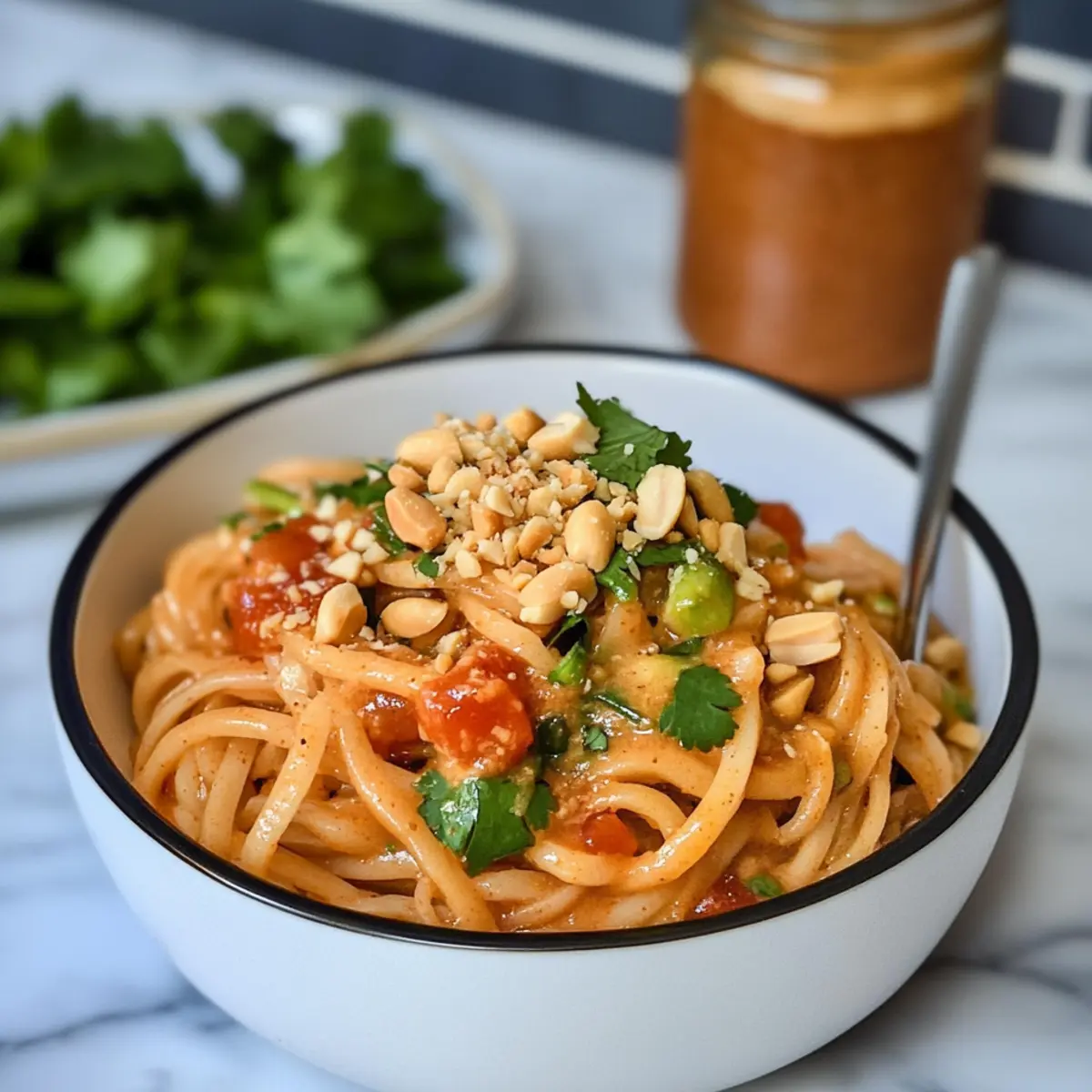 Spicy Thai Peanut Noodles: Quick, Nutty Delight in 25 Minutes
