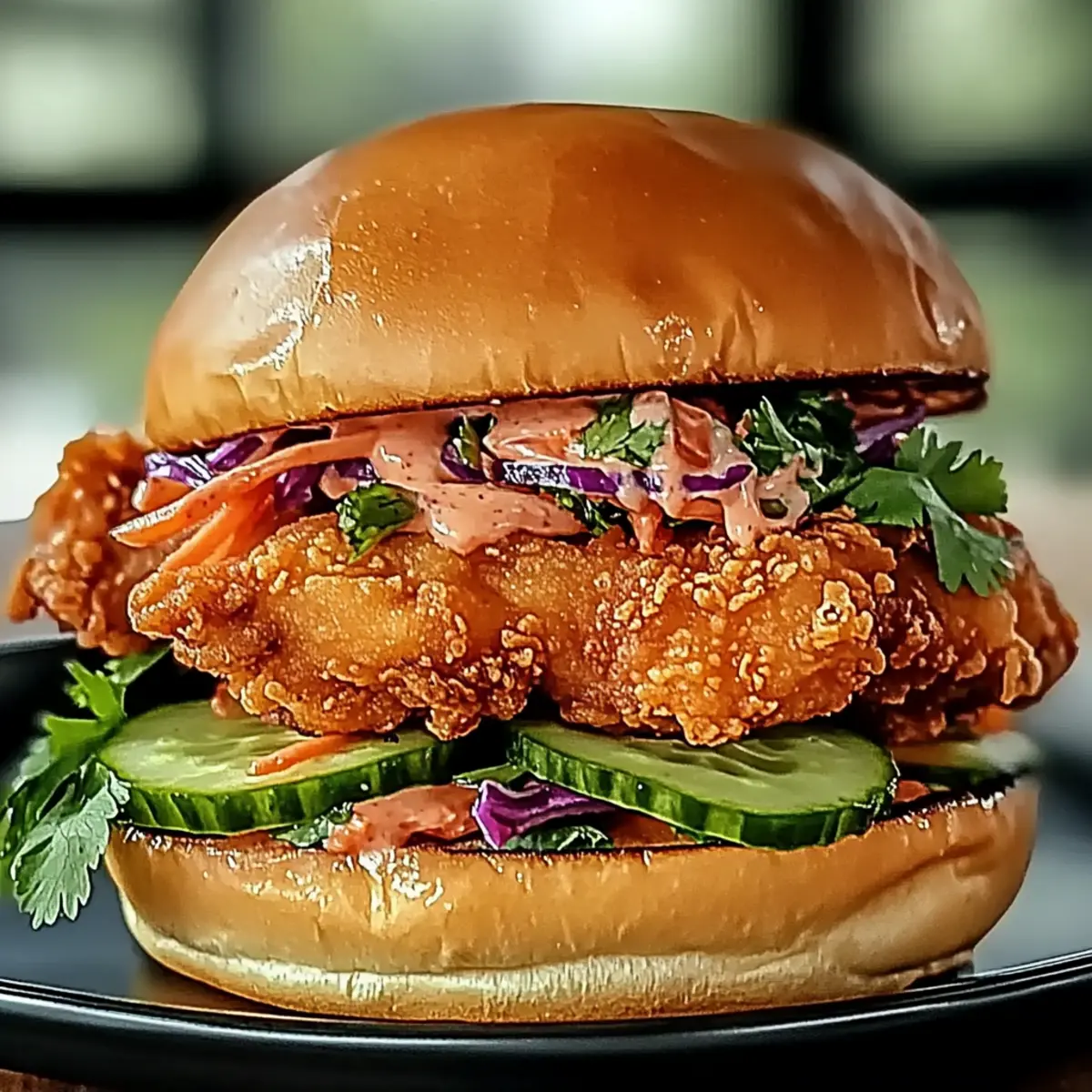 Ultimate Thai Fried Chicken Sandwich: Crispy, Spicy Bliss