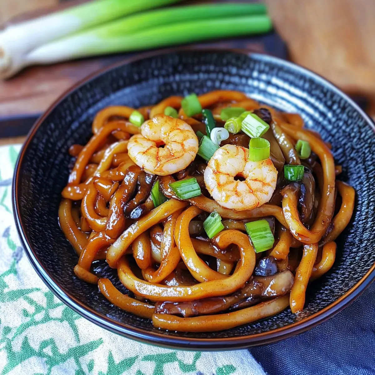 Savory Yaki Udon with Shrimp for a Quick Comfort Meal