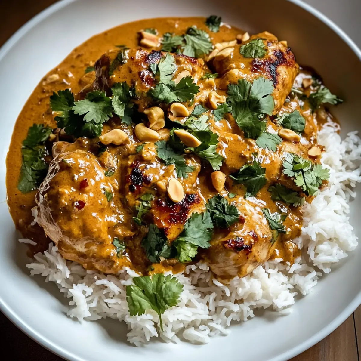 Creamy Peanut Butter Chicken with Coconut Bliss