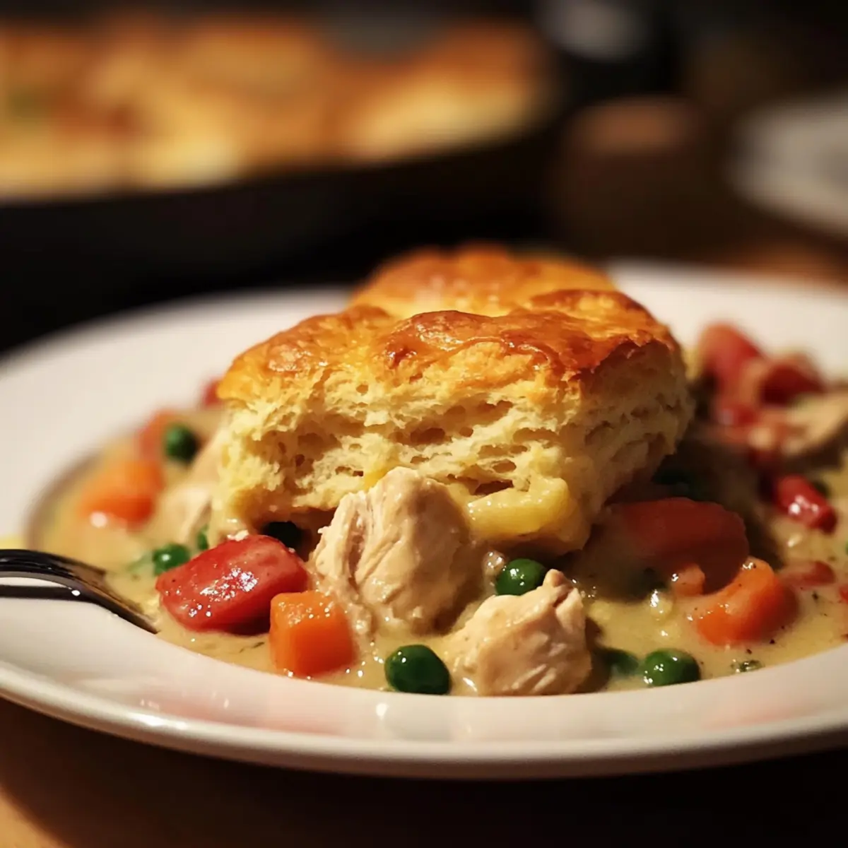 Lobster Biscuit Chicken Pot Pie for Cozy Family Nights