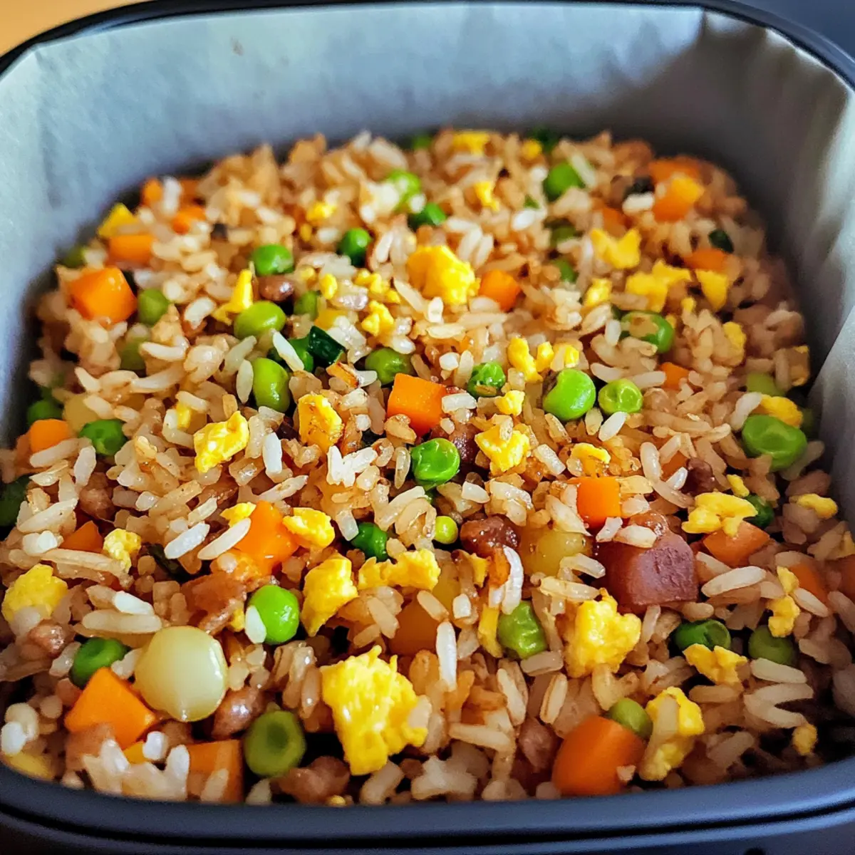 Quick and Flavorful Air Fryer Fried Rice Ready in 20 Minutes