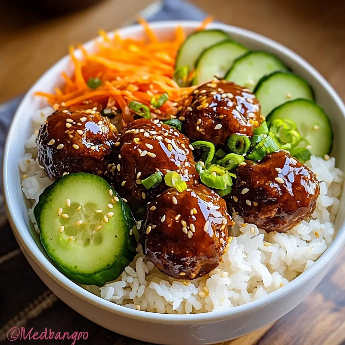 Korean BBQ Meatball Rice Bowl: A Simple Weeknight Delight