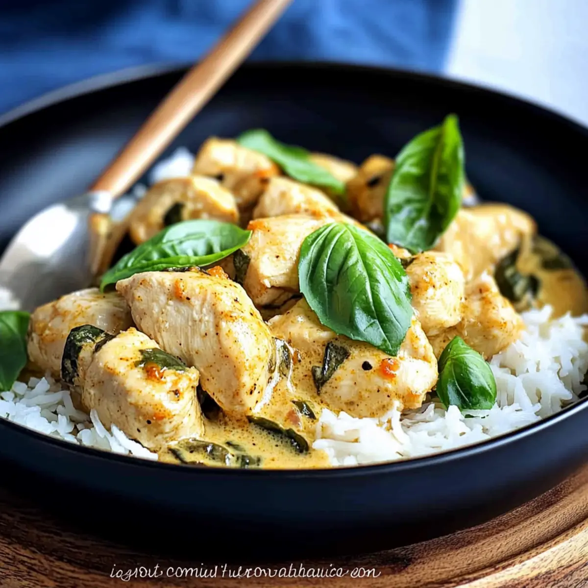Basil Chicken with Coconut Curry Sauce for Family Bliss
