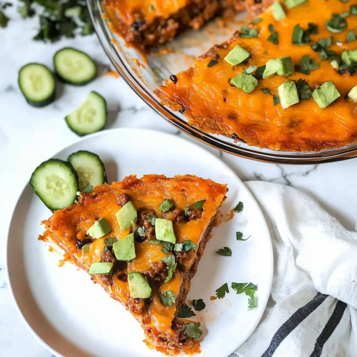Crustless Keto Taco Pie – Guilt-Free Comfort Food Delight