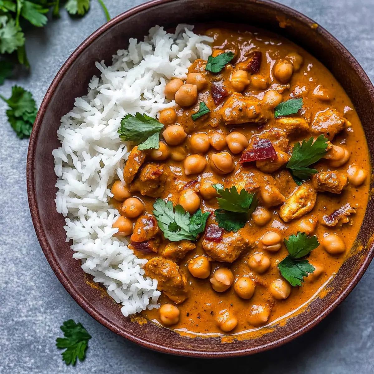 Creamy Vegan Butter Chicken with Chickpeas in 15 Minutes