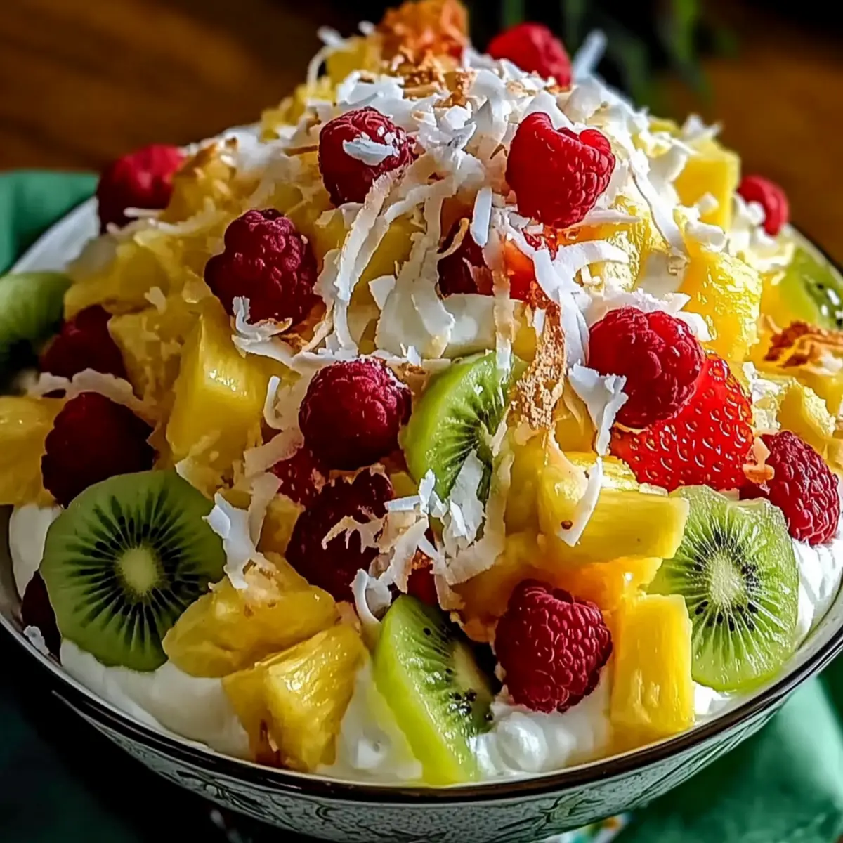 Tropical Hawaiian Cheesecake Salad: A No-Bake Tropical Treat