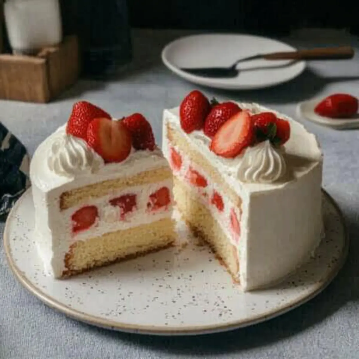 Fluffy Japanese Bakery-Style Strawberry Cake Recipe Made Easy