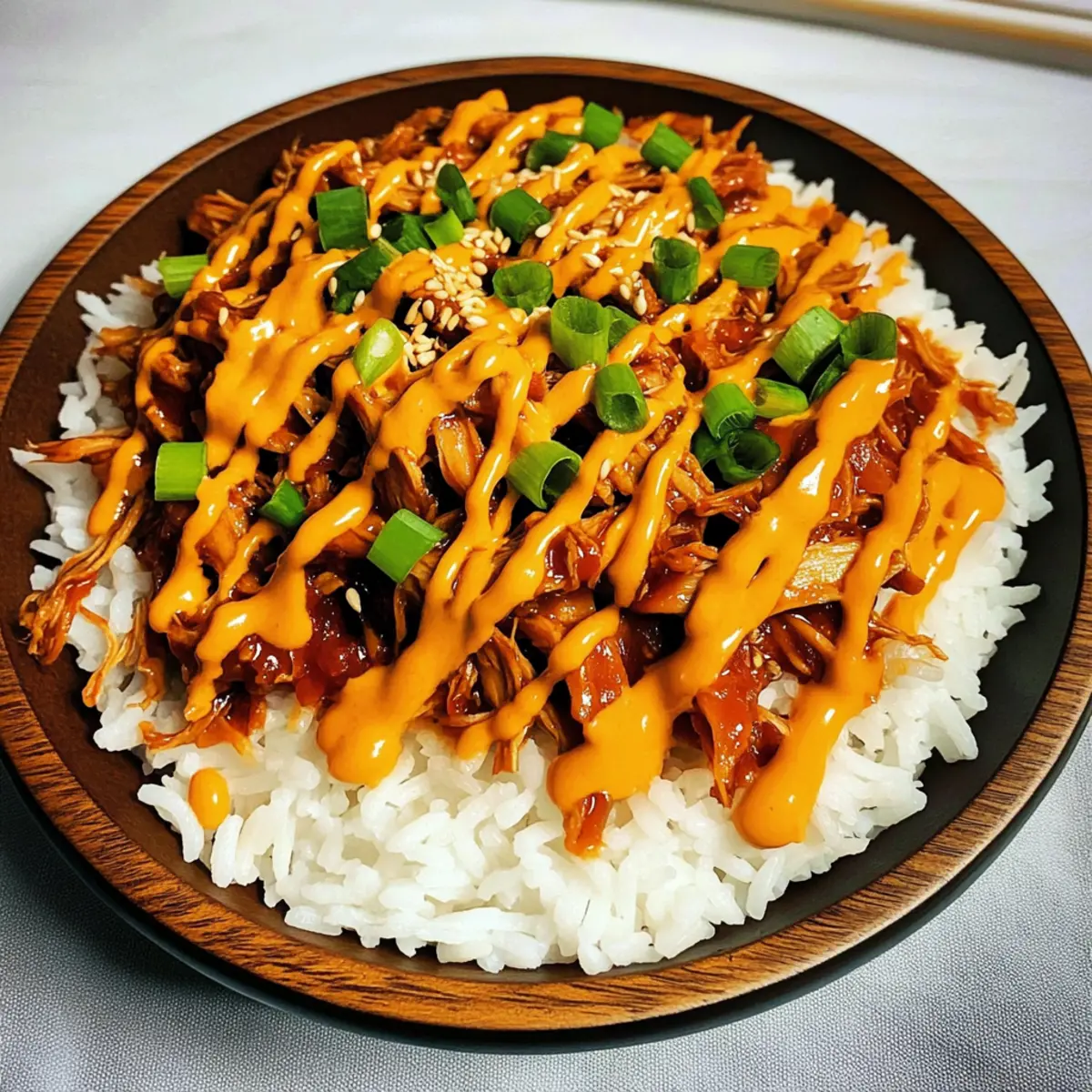 Savory Korean Chicken Rice Bowls Made Easy in Your Slow Cooker