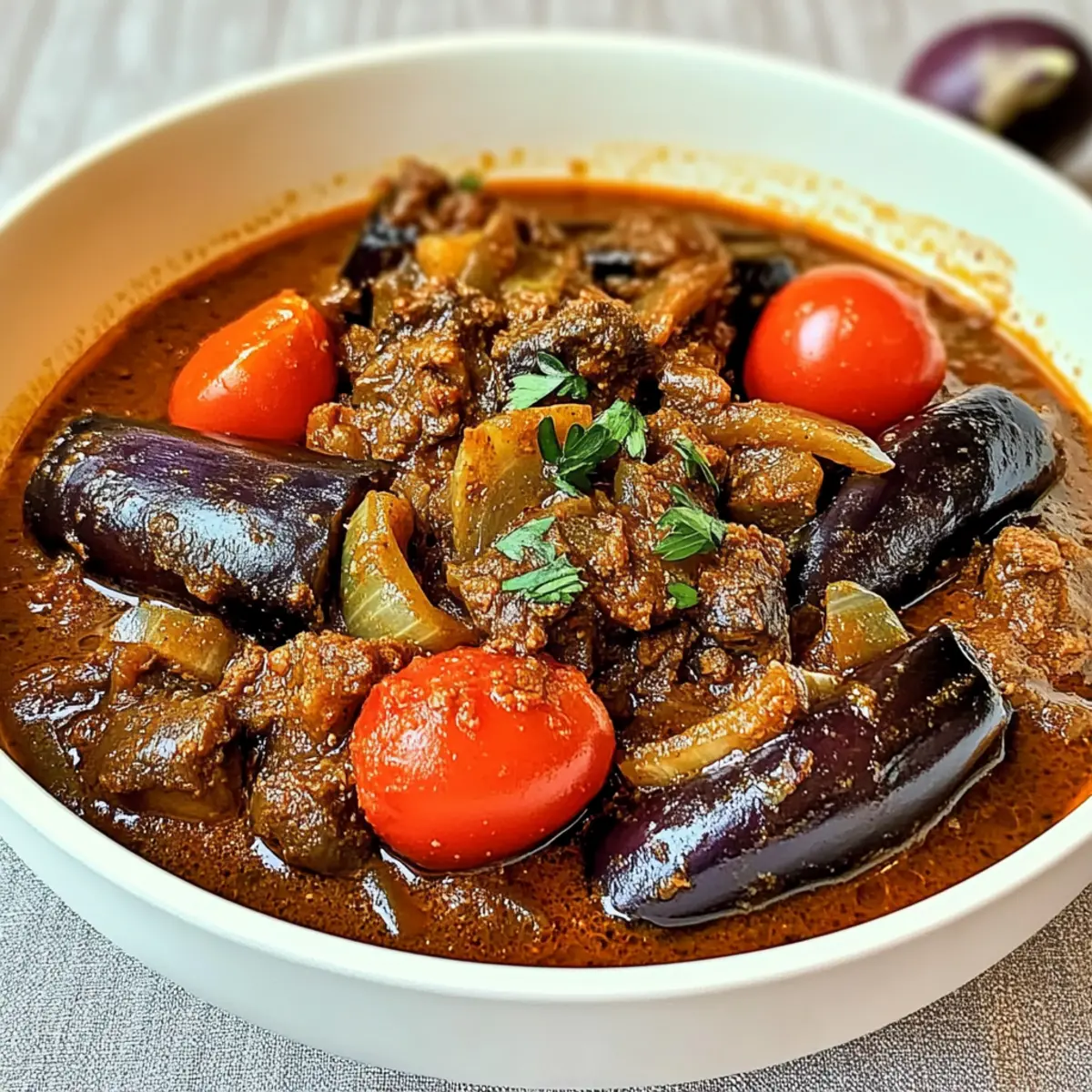 Khoresh Bademjan: Comforting Persian Eggplant Stew Recipe
