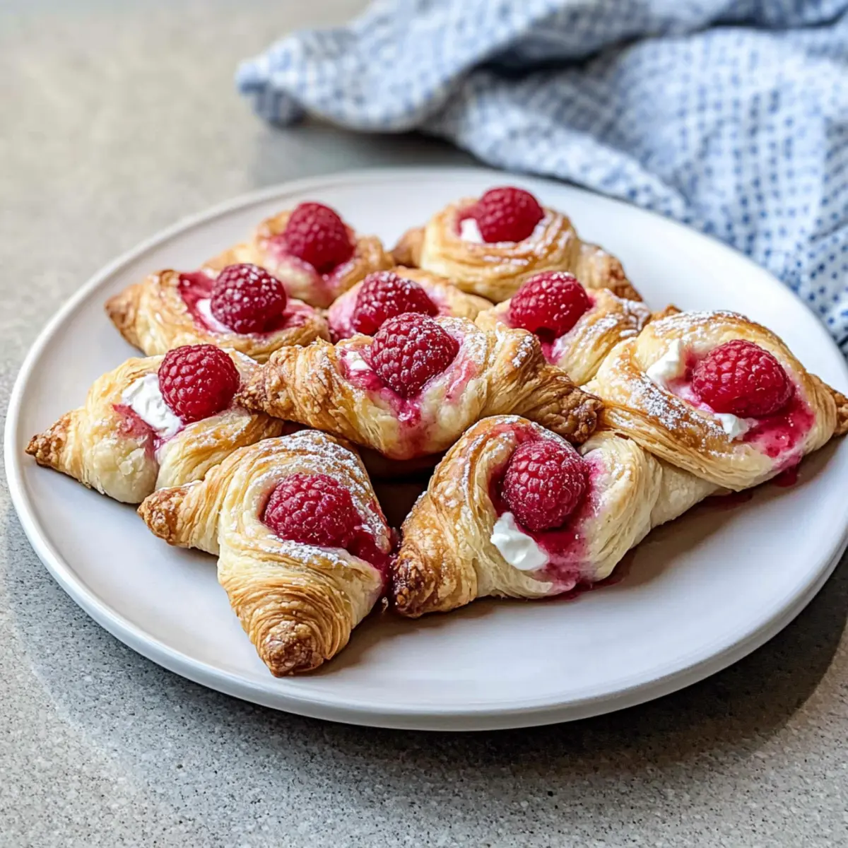 Easy Raspberry Danish with Creamy Sweet Filling Delight