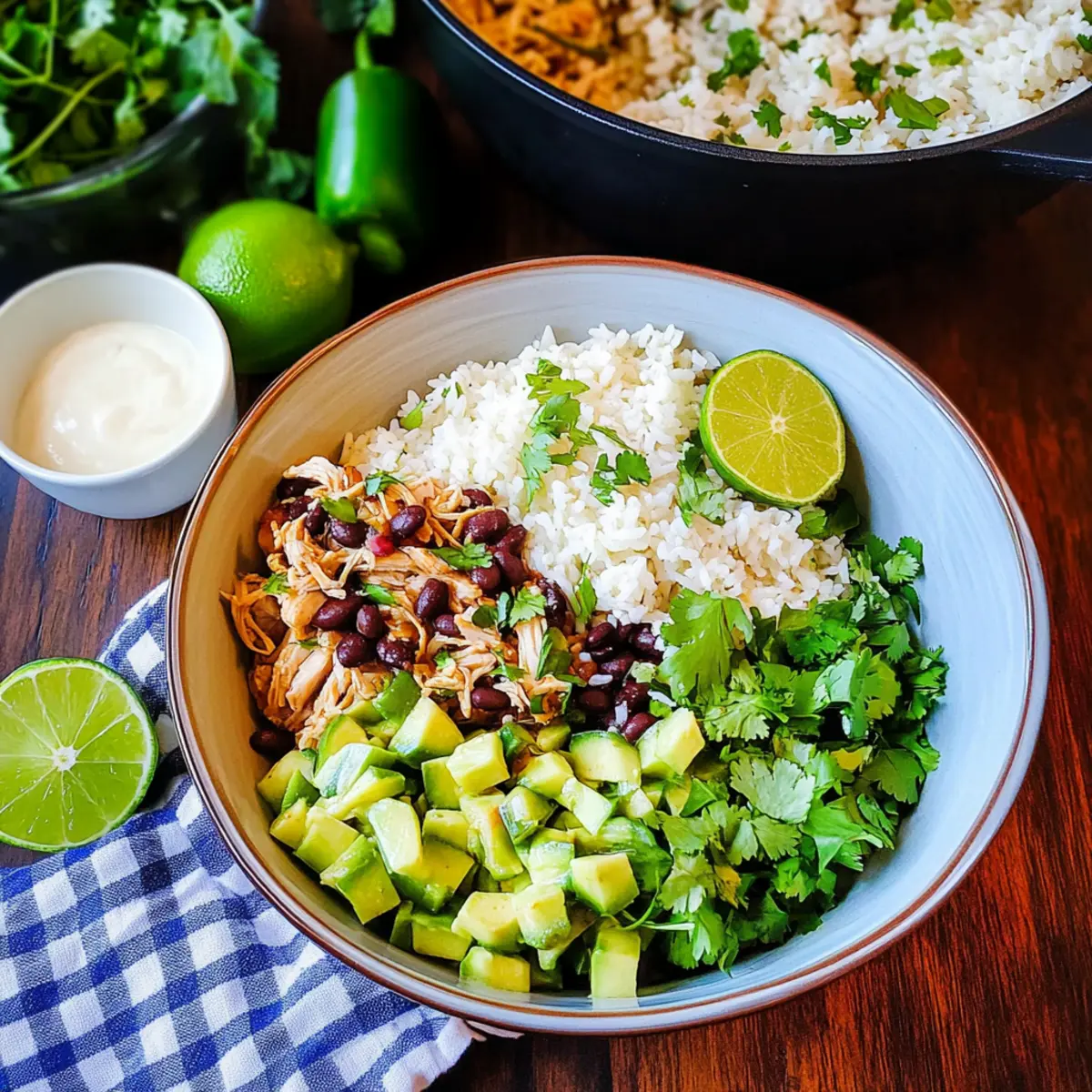 Savory Slow Cooker Chicken Burrito Bowl You'll Love
