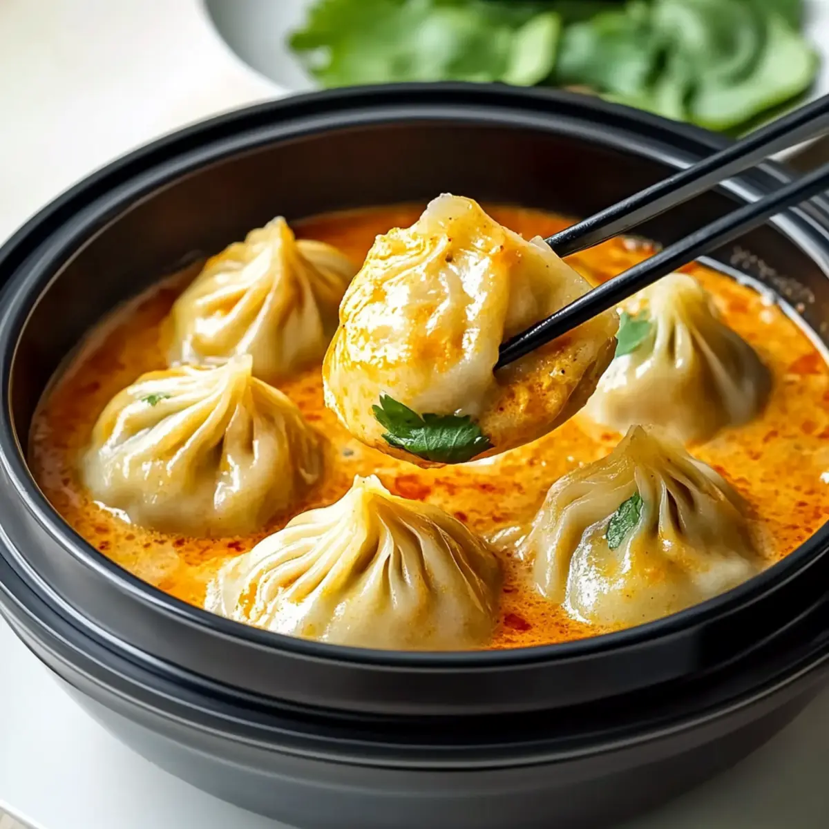 Spicy Thai Red Curry Soup Dumplings to Satisfy Your Cravings