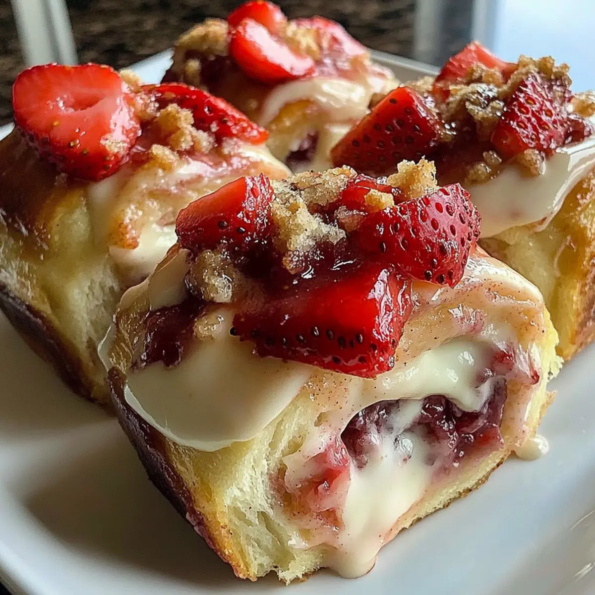 Strawberry Cheesecake Cinnamon Rolls for a Sweet Morning Boost