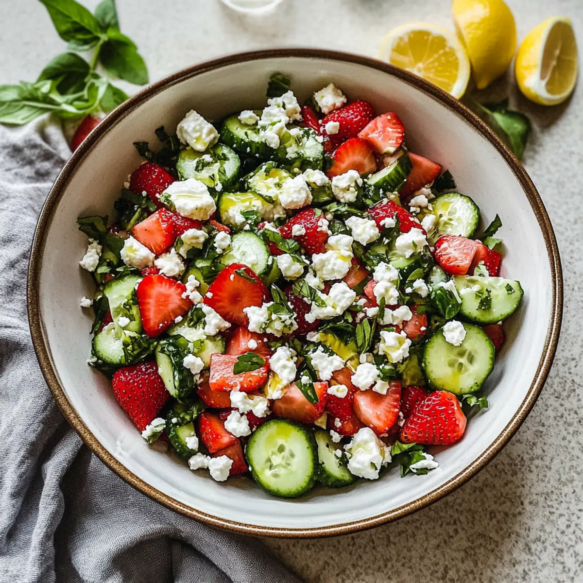 Refreshing Strawberry Cucumber Salad: Quick Summer Delight