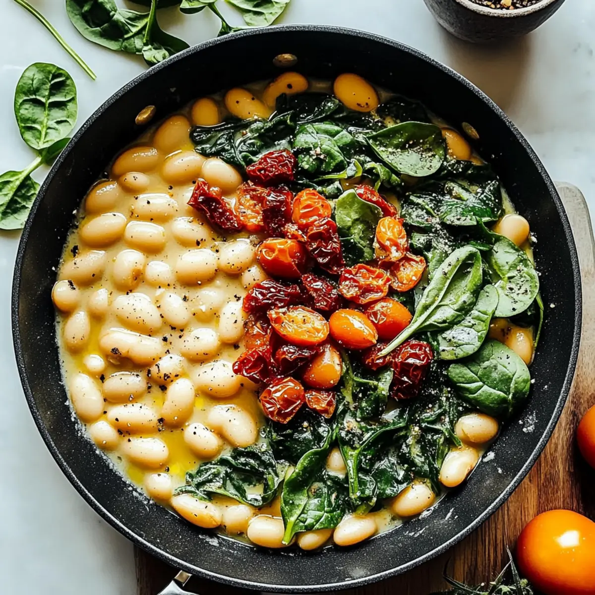 Creamy Tuscan Butter Beans with Spinach Magic