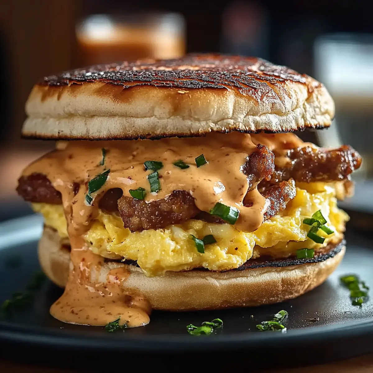 Spicy Homemade Chipotle Breakfast Sandwich Bliss