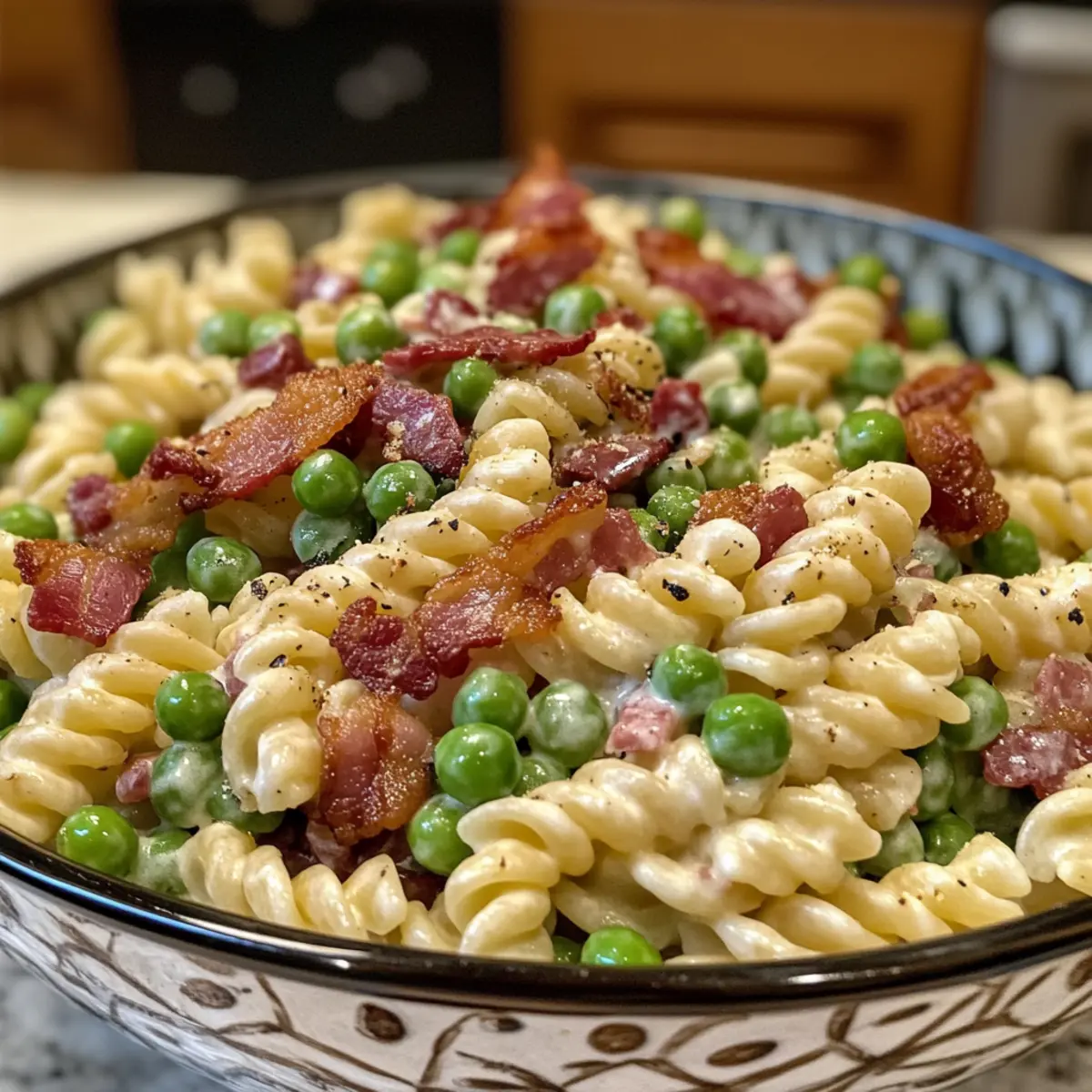 Creamy Pasta Salad with Bacon for a Flavorful Twist