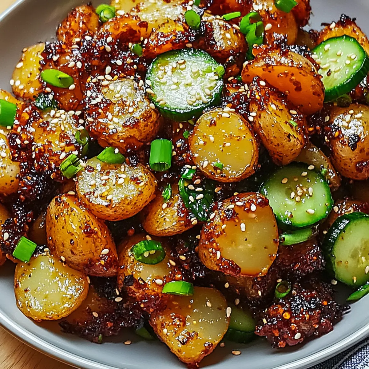 Crispy Gochujang Potato Salad for Flavorful Crunch Lovers