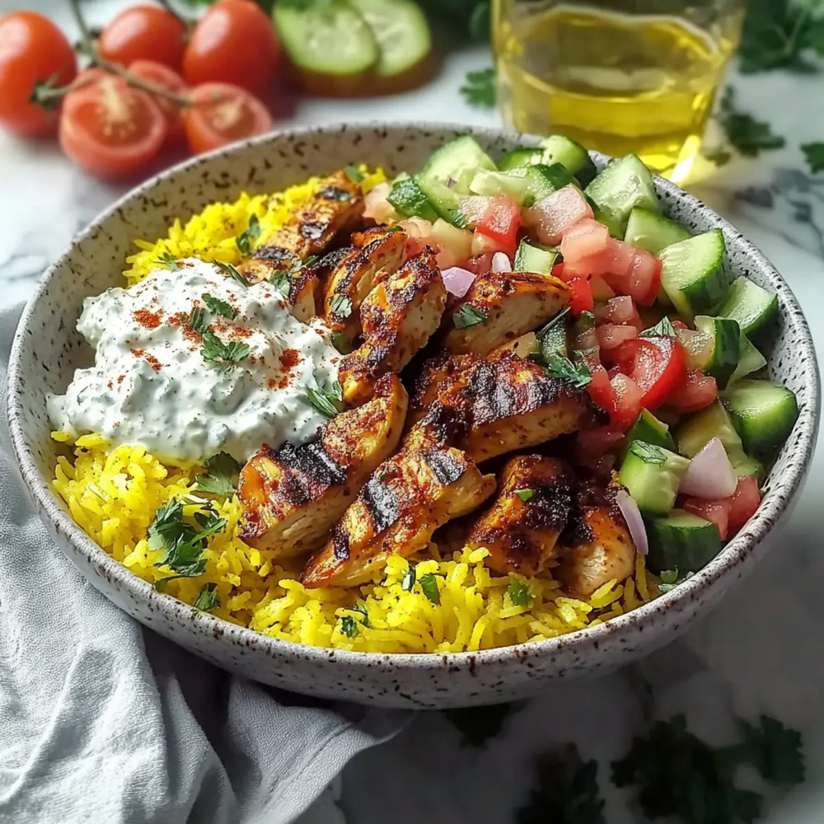 High Protein Mediterranean Chicken Rice Bowls for a Flavor Boost