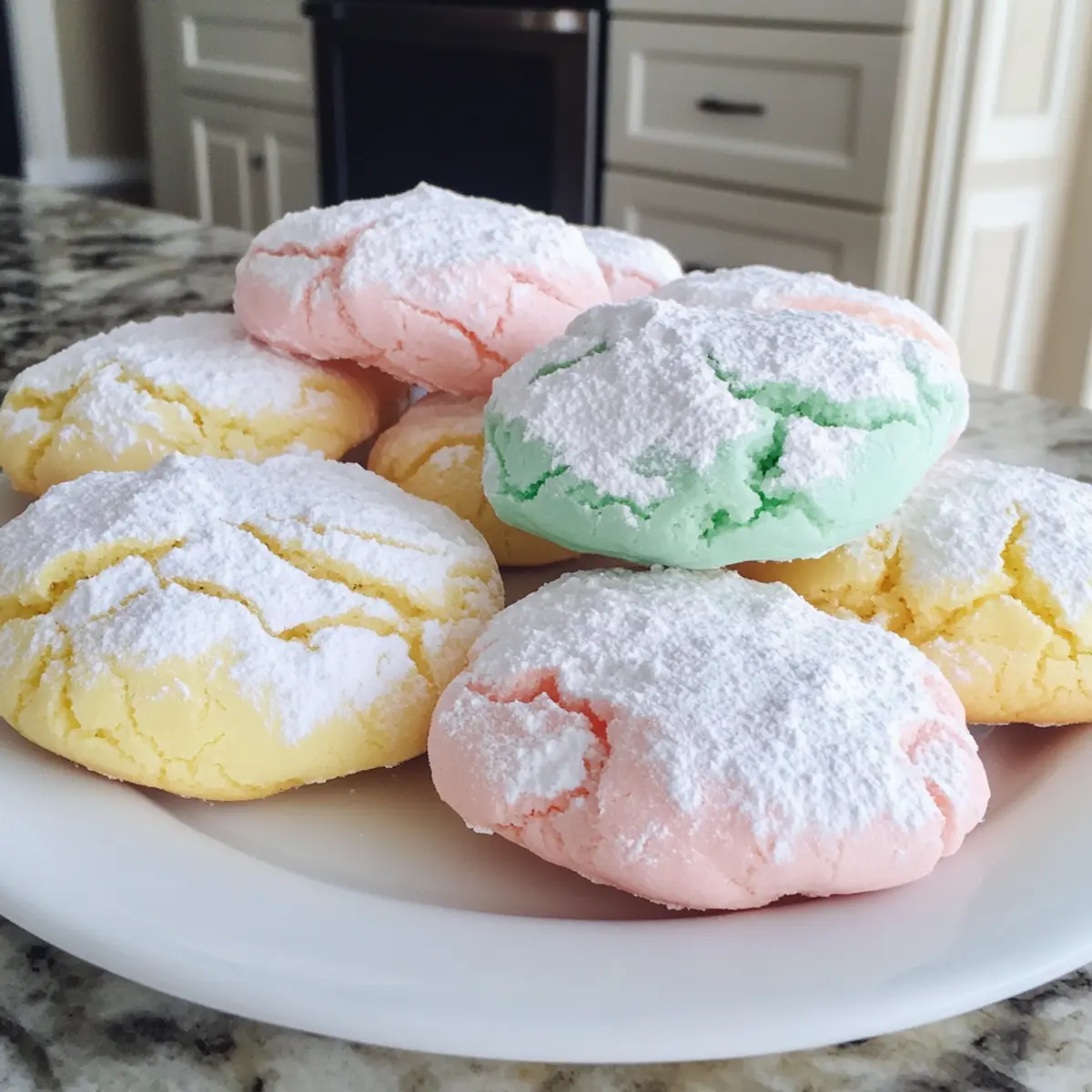 Pastel Springtime Crinkle Cookies That Brighten Any Occasion