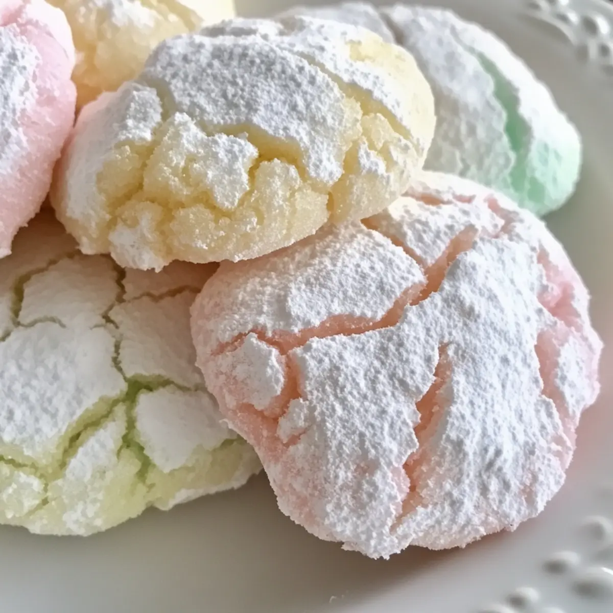 Springtime Crinkle Cookies: Soft, Colorful Joys for All