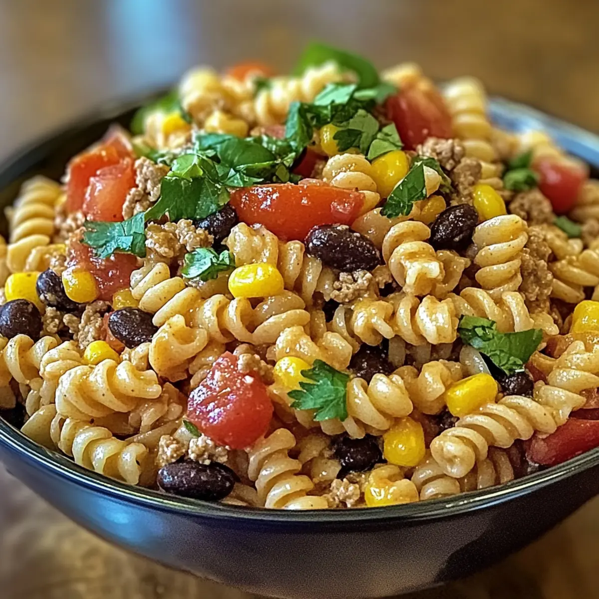 Delicious Taco Pasta Salad: A Colorful Twist on Dinner