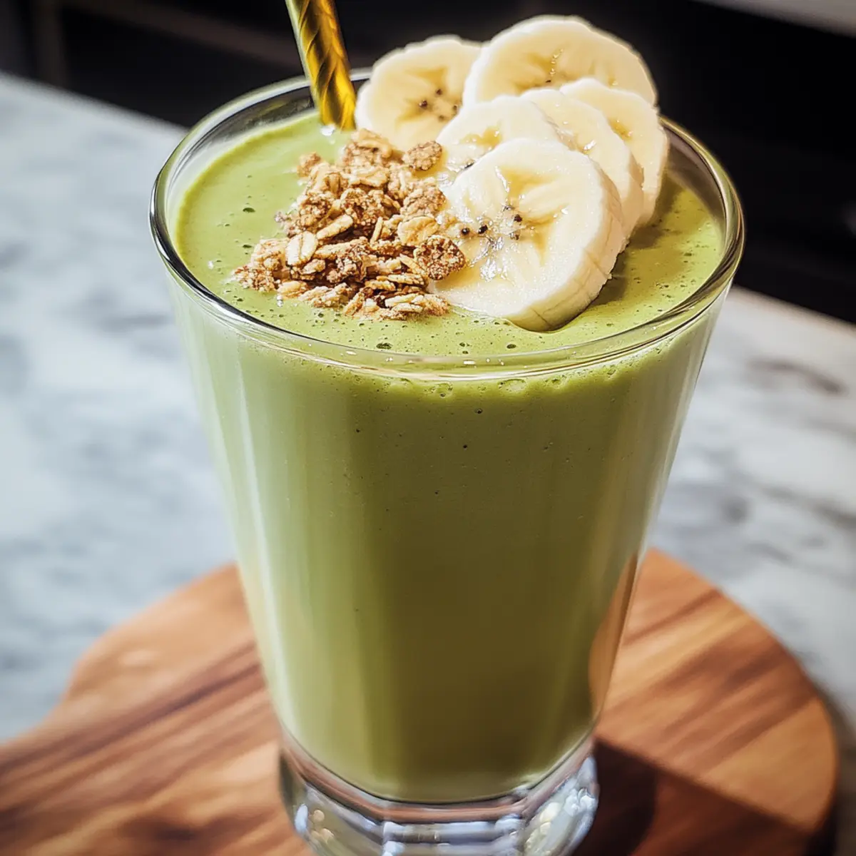 Creamy Banana Matcha Smoothie for Energizing Mornings